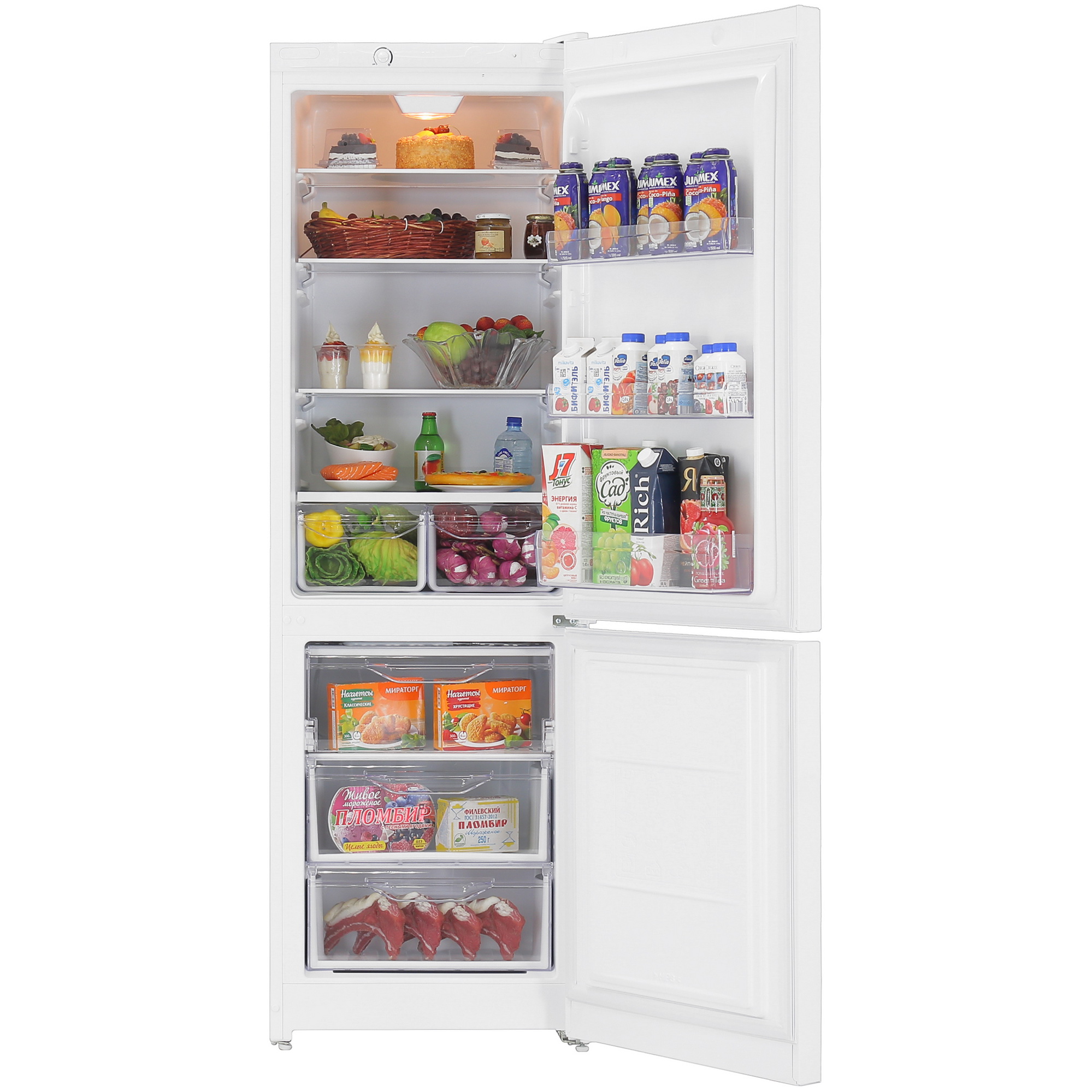 1115106 Холодильник с морозильником   Indesit DS 318 W белый STDN-0070883 - Вид №5