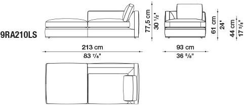 B&B Italia Модульный угловой диван из ткани Richard sun-id-1472345 - Вид №19