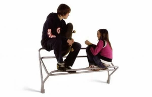 Euroform W Скамья из металла со спинкой  600