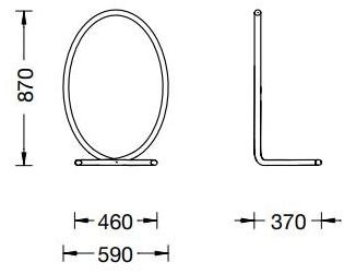 Porro Овальное зеркало в раме sun-id-1509445 - Вид №5