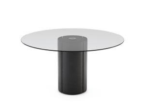 Круглый стеклянный обеденный стол