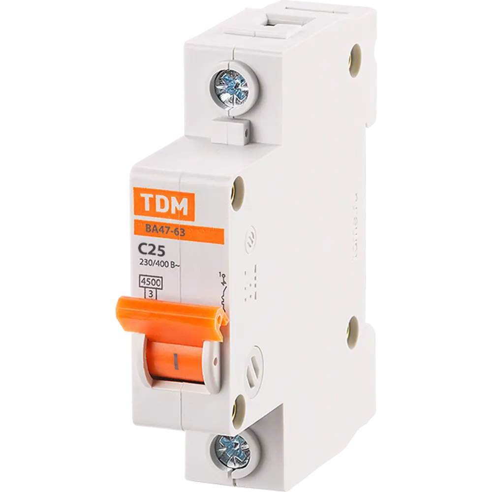 Автоматический выключатель TDM Electric 25А для защиты от перегрузок 84399478 STLM-0049251
