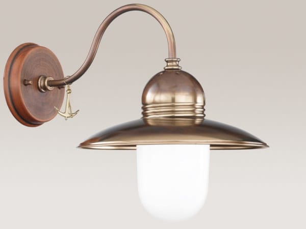 Светодиодный настенный светильник из латуни с фиксированным кронштейном Cremasco Illuminazione Венецианская традиция ARCH-00097733 - Вид №1