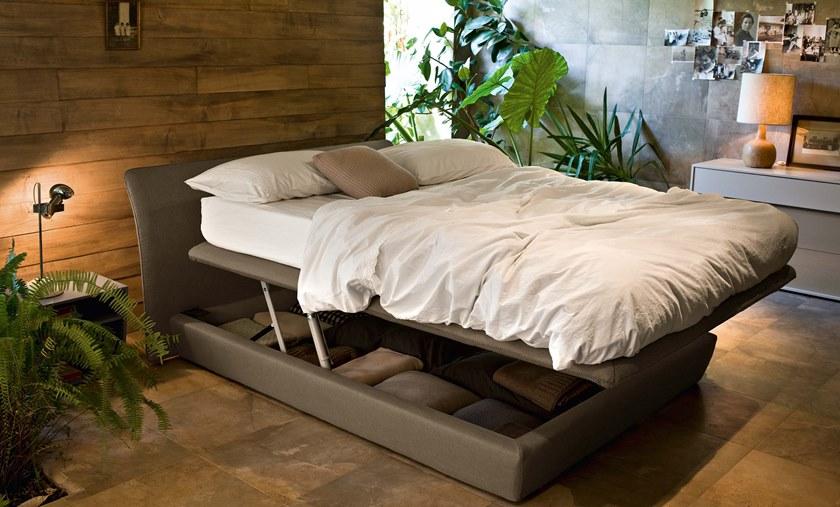 ZANETTE Кровать для хранения, обитая кожей sun-id-1496493 - Вид №1