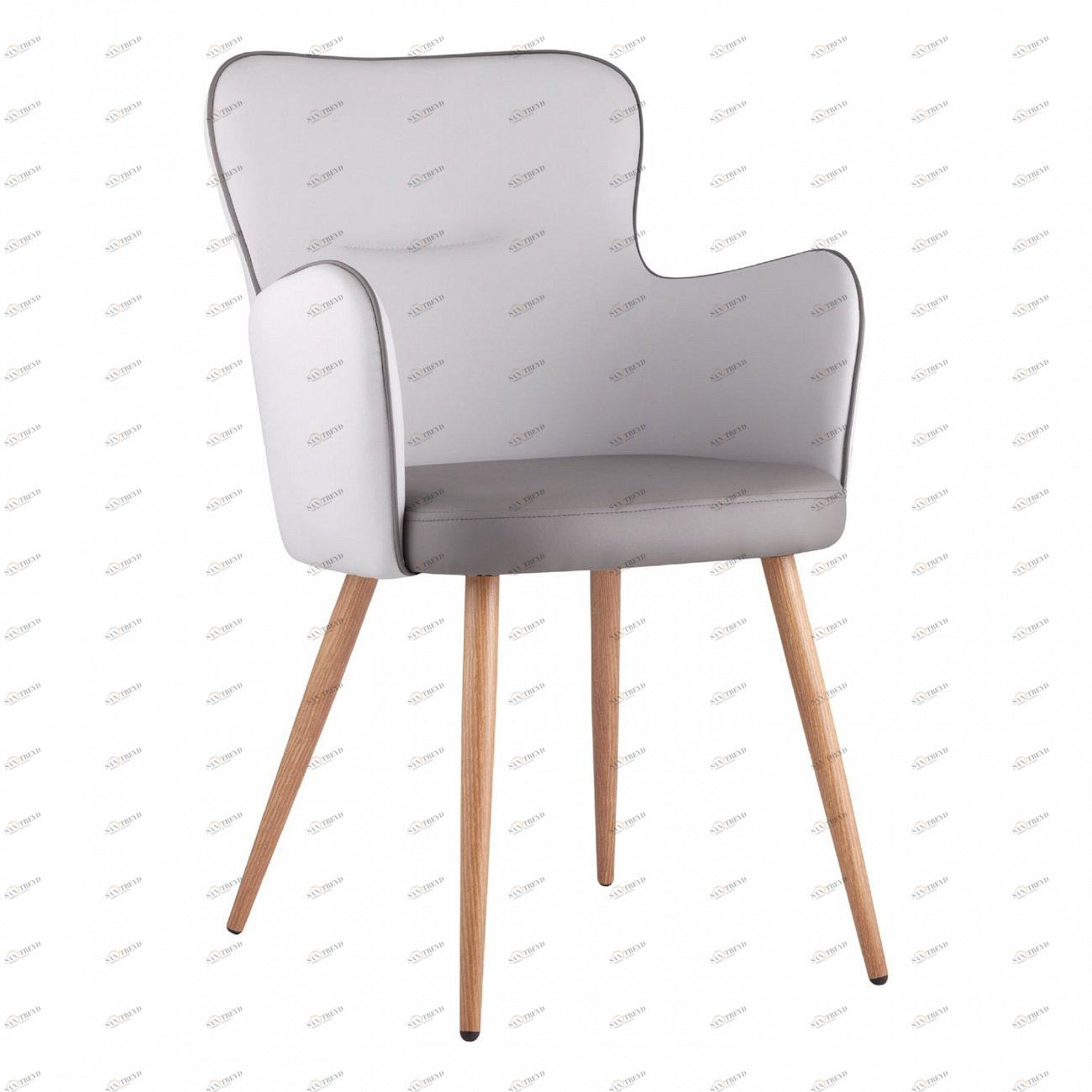 Стул с подлокотниками мягкий серый "Космос" STOOL GROUP ДИЗАЙНЕРСКИЕ 00-3881963 Серый 