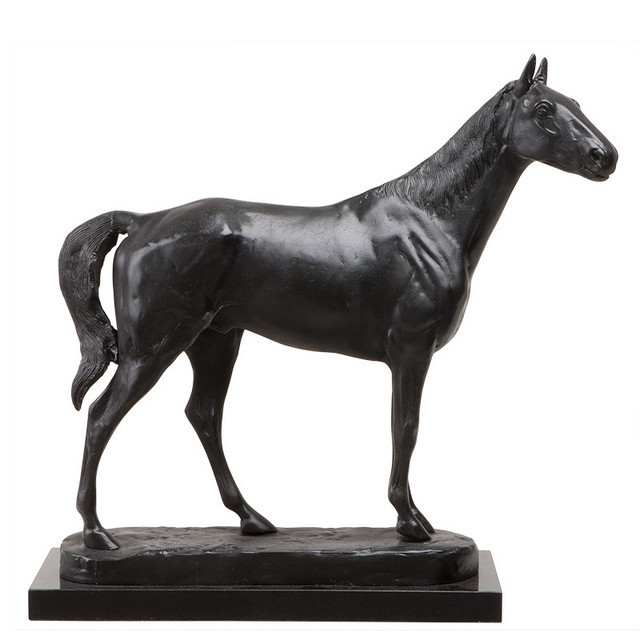 Статуэтка декоративная металлическая 57х58 см черная Horse Rodondo EICHHOLTZ EICHHOLTZ 062735 Бронза;черный  - Вид №3