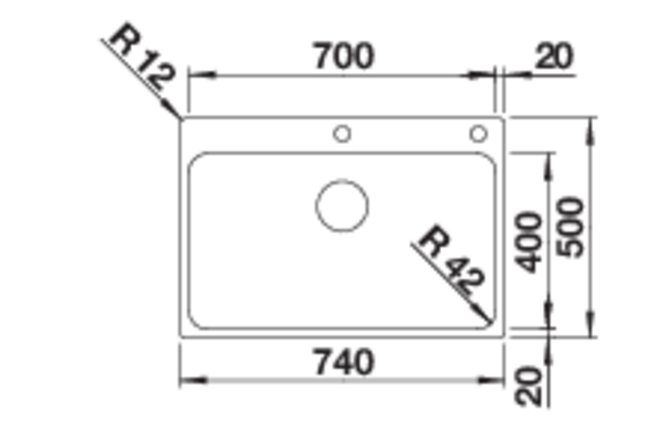 526127 Кухонная мойка Blanco Solis 700-IF/A  Blanco Solis  - Вид №1