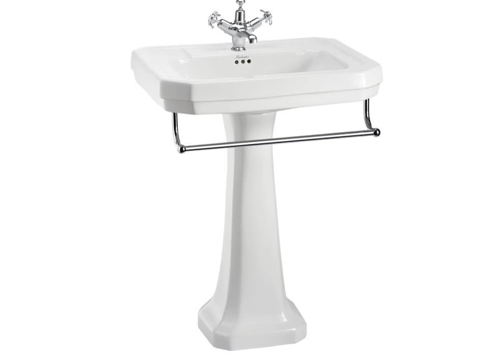 Прямоугольная раковина для ванной комнаты с держателем для полотенец Burlington Викторианская ARCH-00044598 - Вид №1