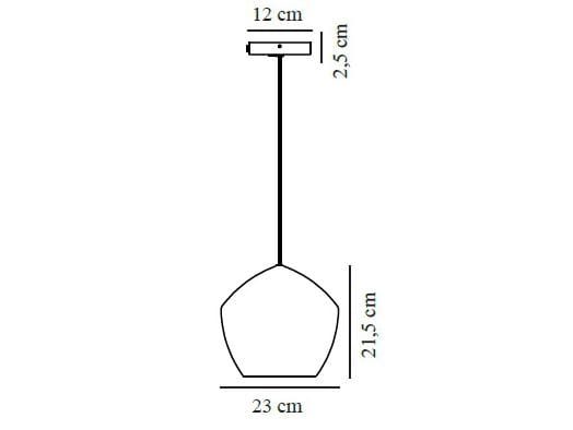 Стеклянный и металлический подвесной светильник Nordlux Orbiform ARCH-00030210 - Вид №3
