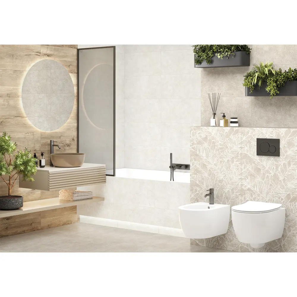 Настенная плитка Alma Ceramica Fiero 04 30x60 см 1.98 м² матовая цвет бежевый STLM-2168160 - Вид №3