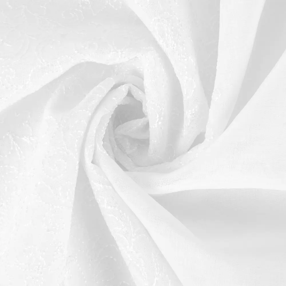 Тюль с вышивкой батист 290 см цвет кремовый ELIT HOME STLM-2188712