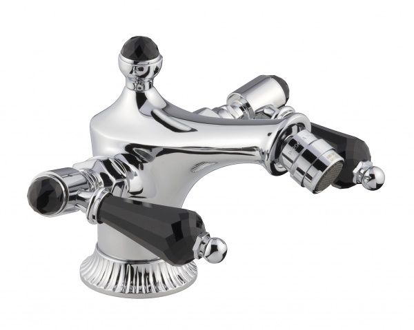 98004LCSWNECR Смеситель The One для биде. Черные кристаллы Swarovski, цвет хром EMMEVI