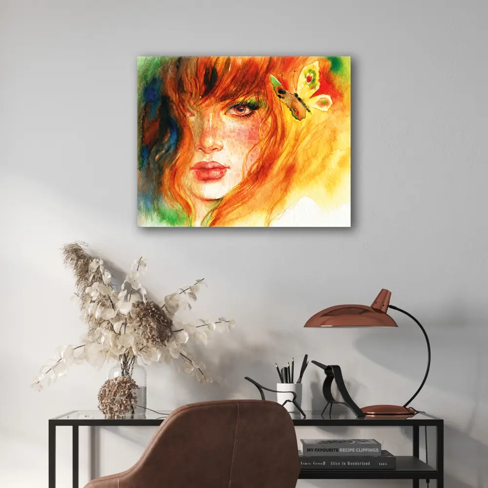 Картина на стекле Postermarket Модель и бабочка 40x50 см 87890624 STLM-2183902  - Вид №2