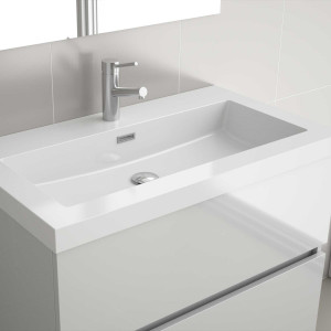 23396 SALGAR Раковина TOSCANA 1205 1 раковина WHITE MINERAL LOAD 1205 x 50 x 460 мм