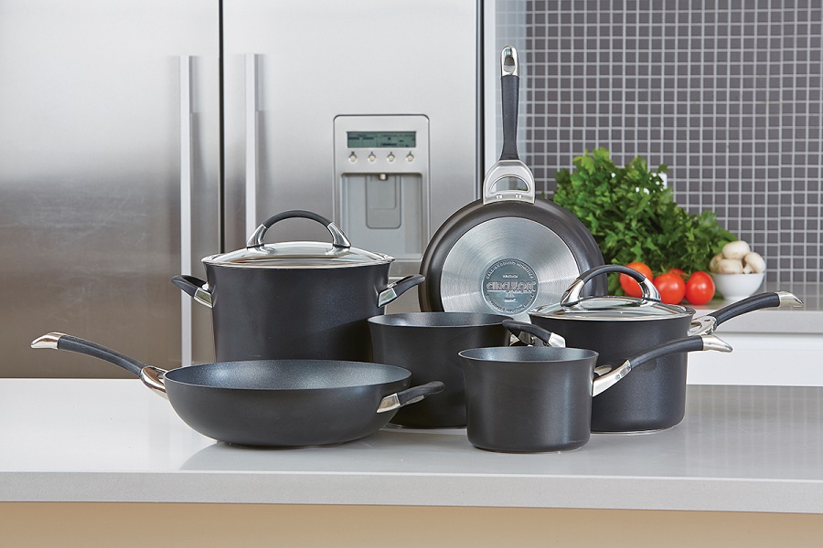 Набор из 5 кастрюль и сковородок Symmetry чёрный Circulon R84010 - Вид №1