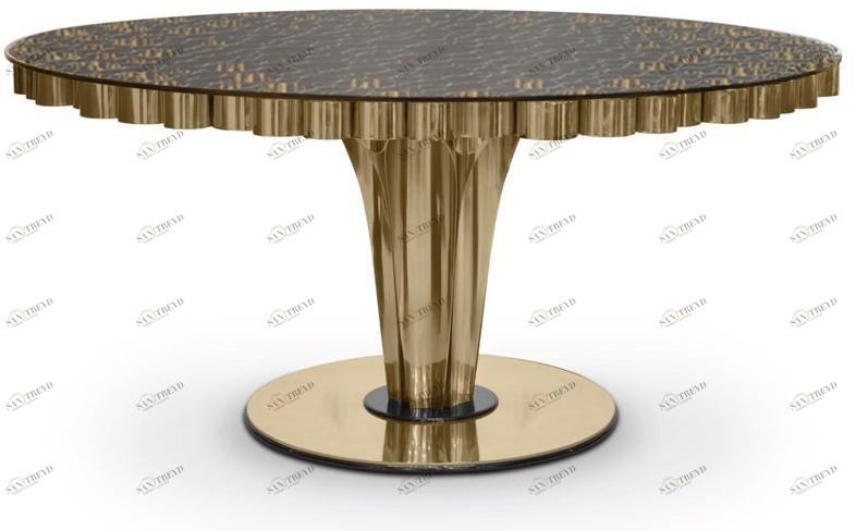 Essential Home Круглый обеденный стол из латуни sun-id-1432034