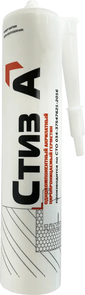 САЗИЛАСТ Стиз А - профессиональный акриловый герметик для оконных швов 82250229