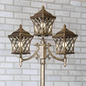 Уличный светильник парковый H 227 см золотистый Cassiopeya 4690389017346 ELEKTROSTANDARD CASSIOPEYA 00-3895274 Золото