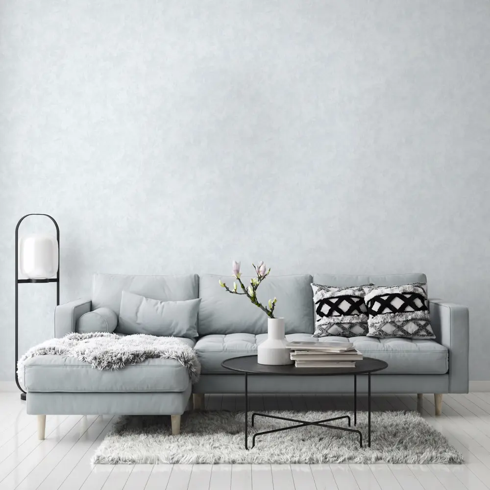 Обои Wallsecret Bellezza: небесно-голубые флизелиновые для элегантного интерьера 89231651 STLM-1400894 - Вид №2