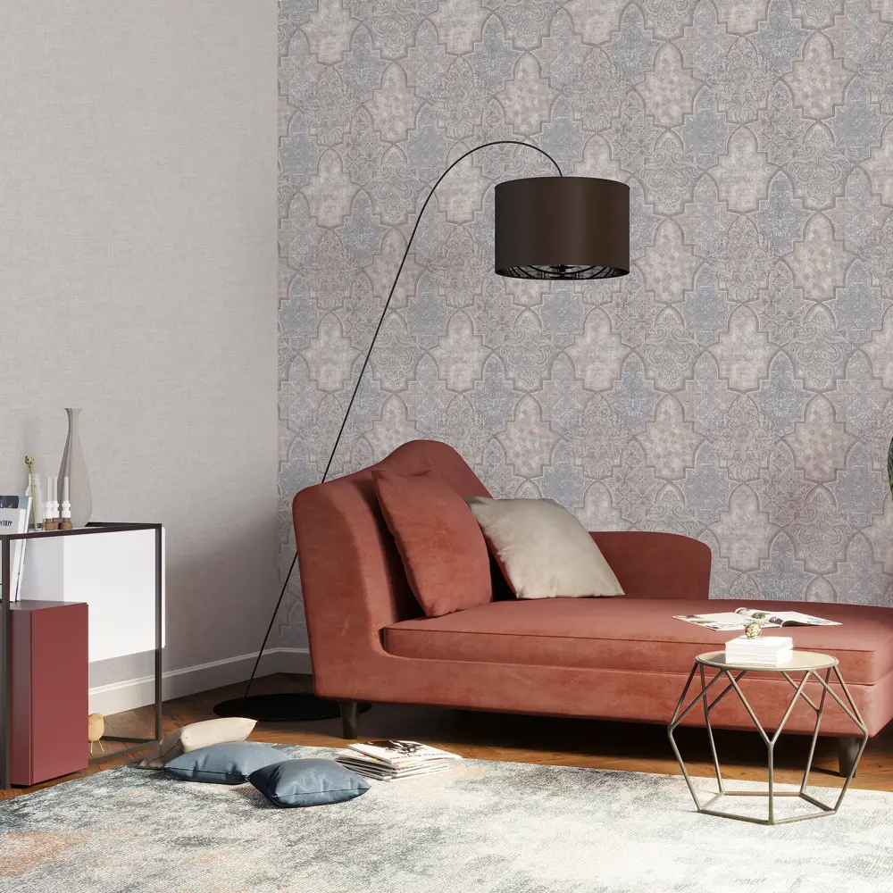 Обои флизелиновые Палитра Marrakech серо-синие 1.06 м PL71543-26 82912565 STLM-2137508 - Вид №3