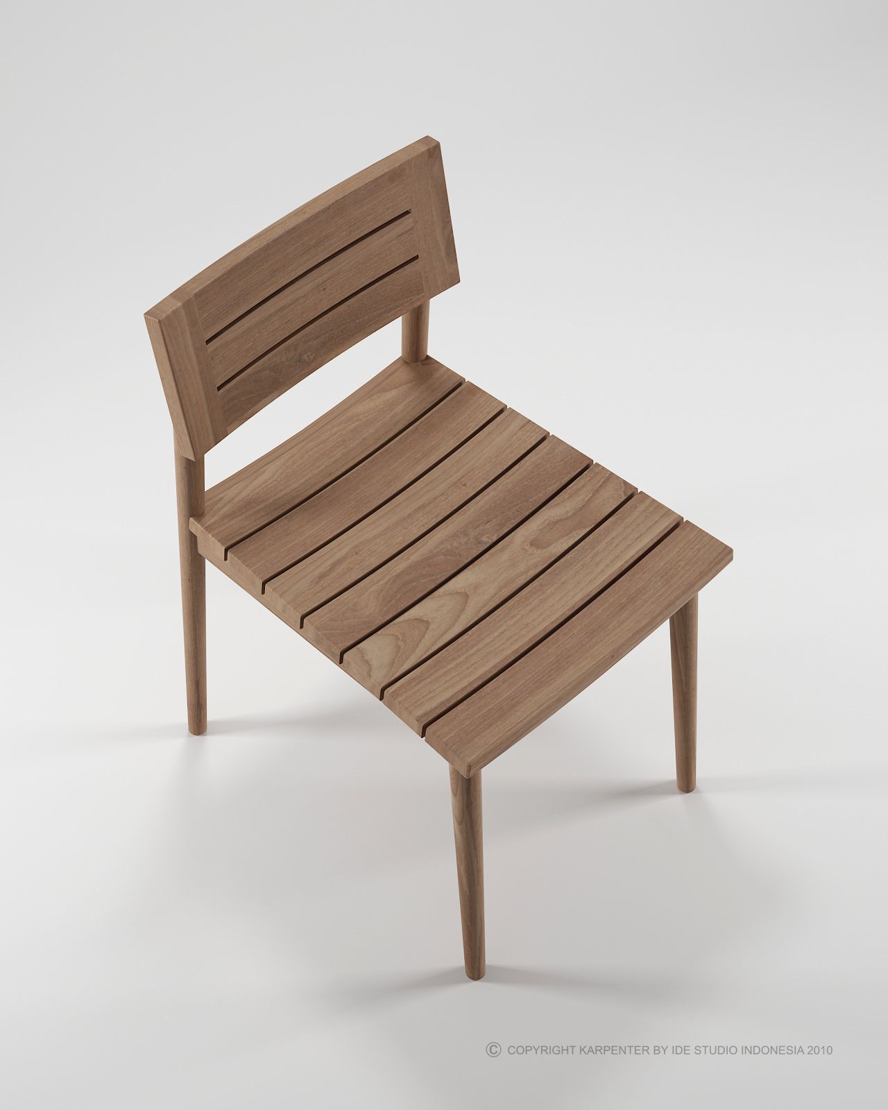 Стул для сада из тикового дерева KARPENTER Винтаж на открытом воздухе ARCH-00028380 - Вид №4