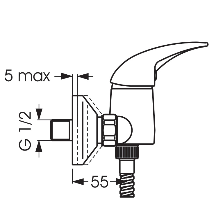BA003AA Смеситель для душа VIDIMA ORION - Вид №1
