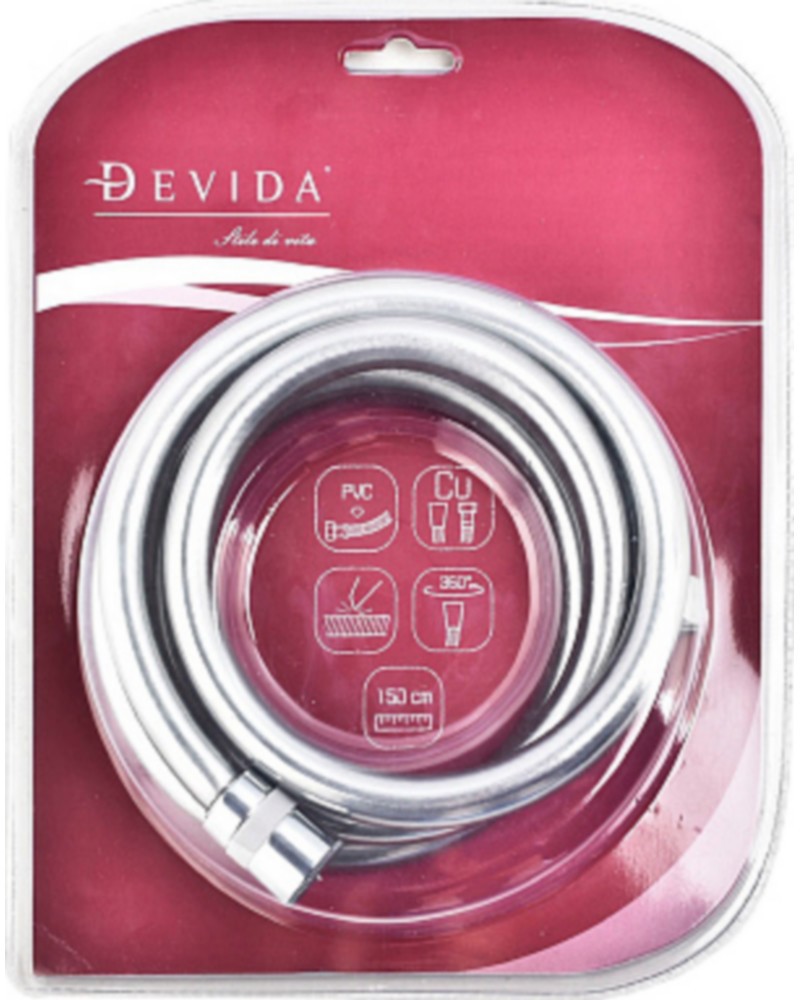 93777928 Душевой шланг DVC03003B, 150см STLM-0570262 DEVIDA