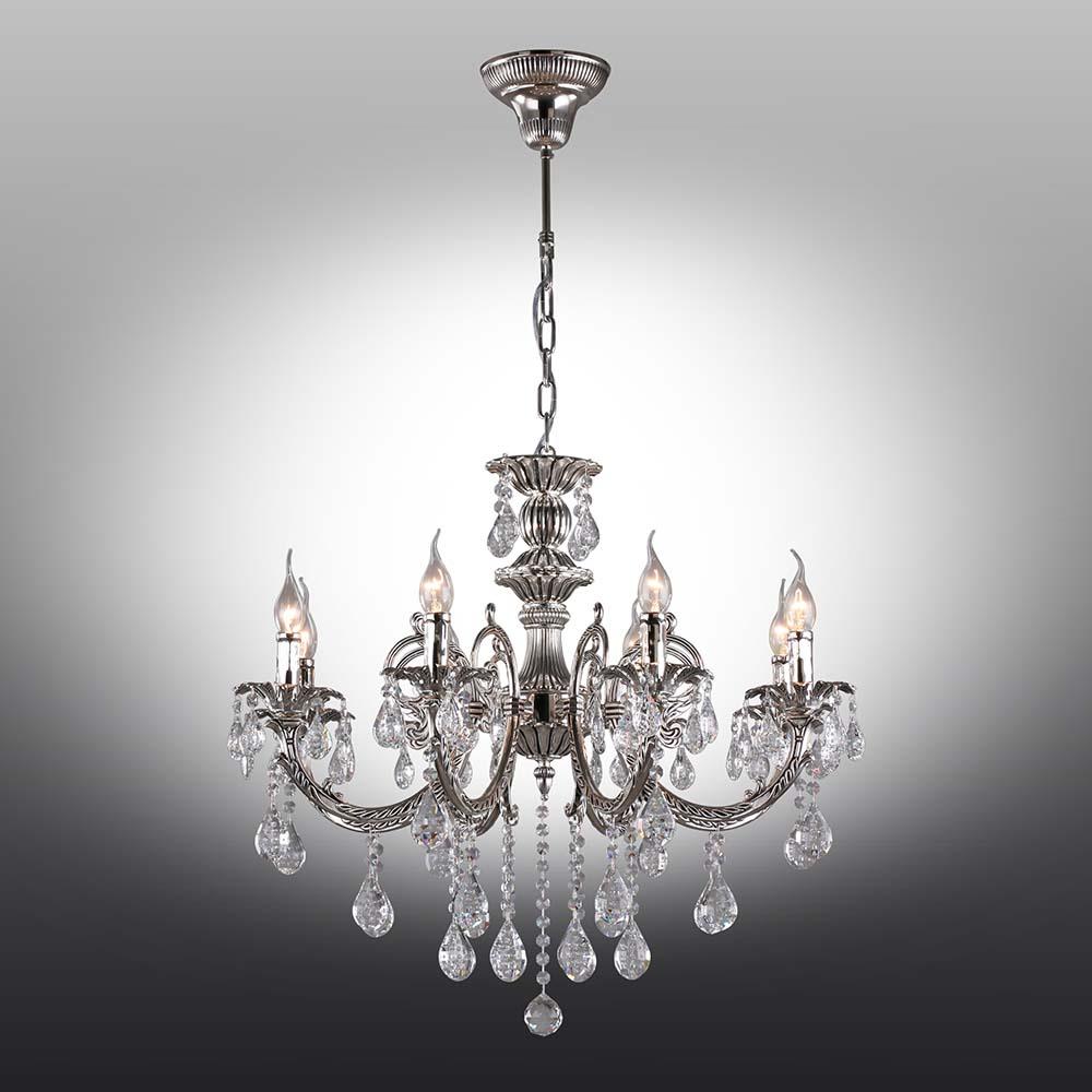 Подвесная люстра Omnilux Cupazzo OML-75503-08 OMNILUX ДИЗАЙНЕРСКИЕ, CUPAZZO 279720 Серебро  - Вид №3