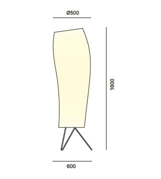 Напольная лампа из полиэтилена Quadrifoglio Group Design Lighting ARCH-00019746 - Вид №2