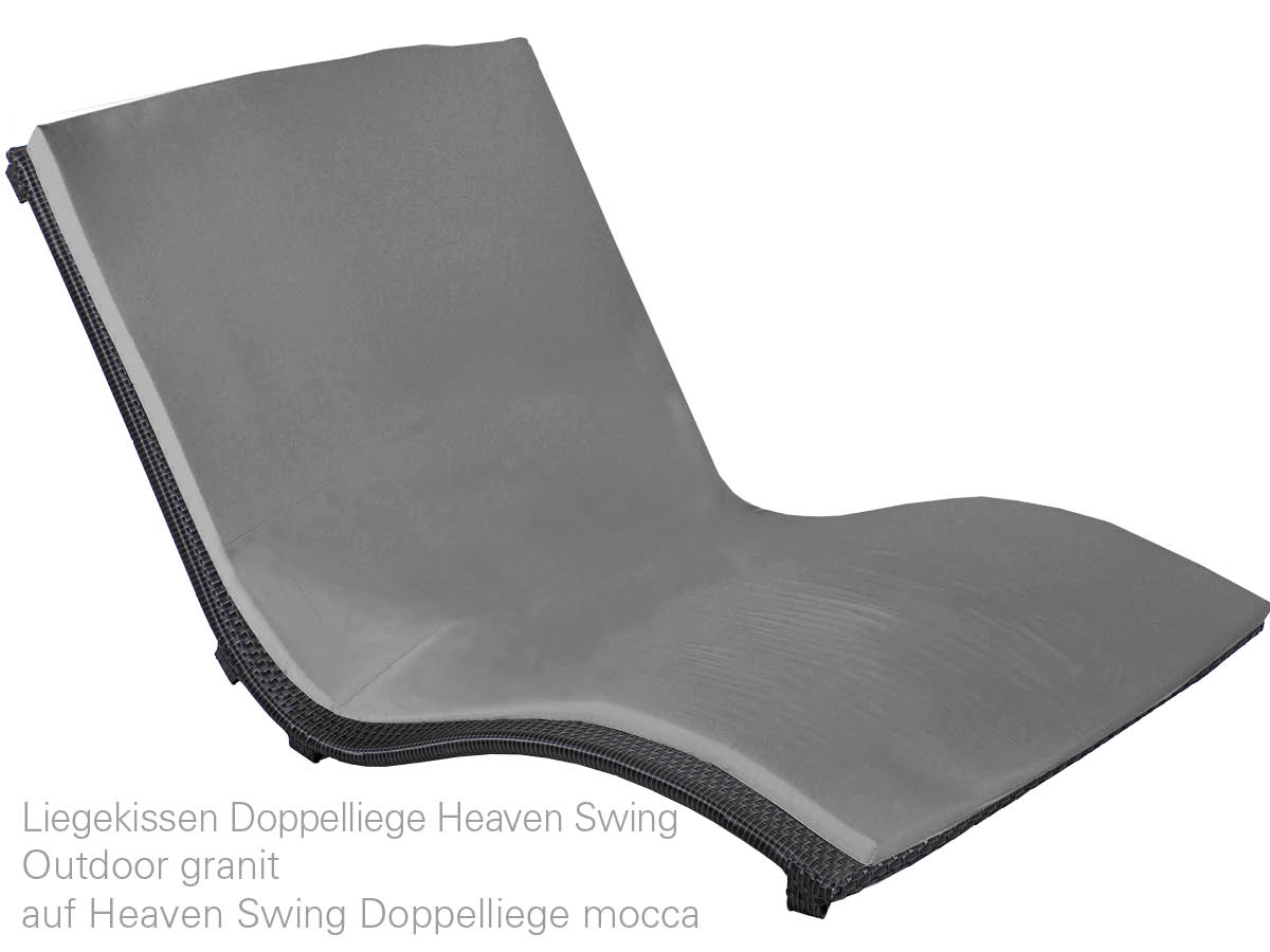 98.00.0859 Набор Heaven Swing 3 шт. Mocca - включая 1 двойной шезлонг Heaven Swing mocca, 1 каркас из бамбука, 1 подушку для шезлонга из гранита для улицы Mbm  - Вид №3