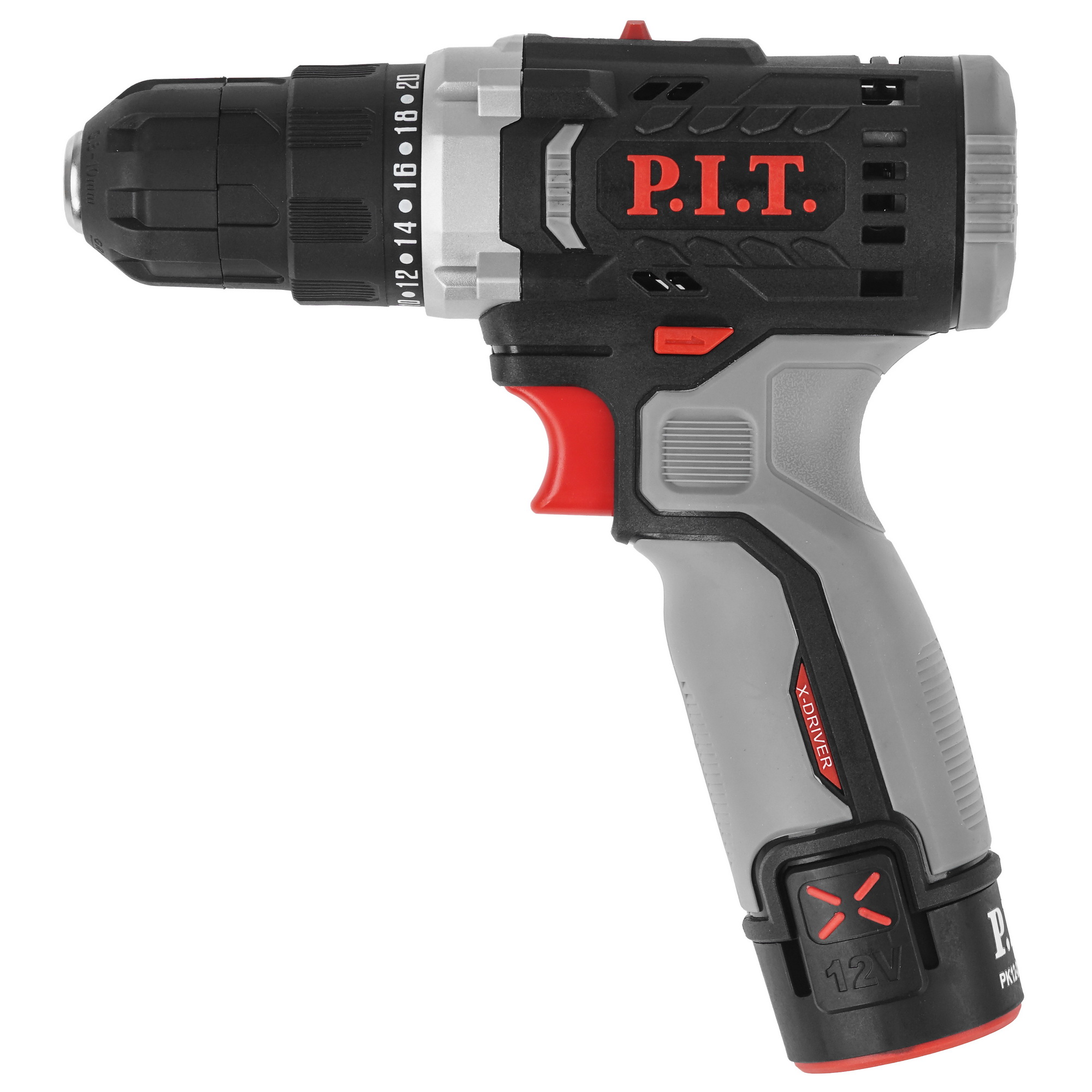 Дрель-шуруповерт PIT PBM12K-10A/1 X-DRIVER OnePower 12V 9086496 STDN-0149432