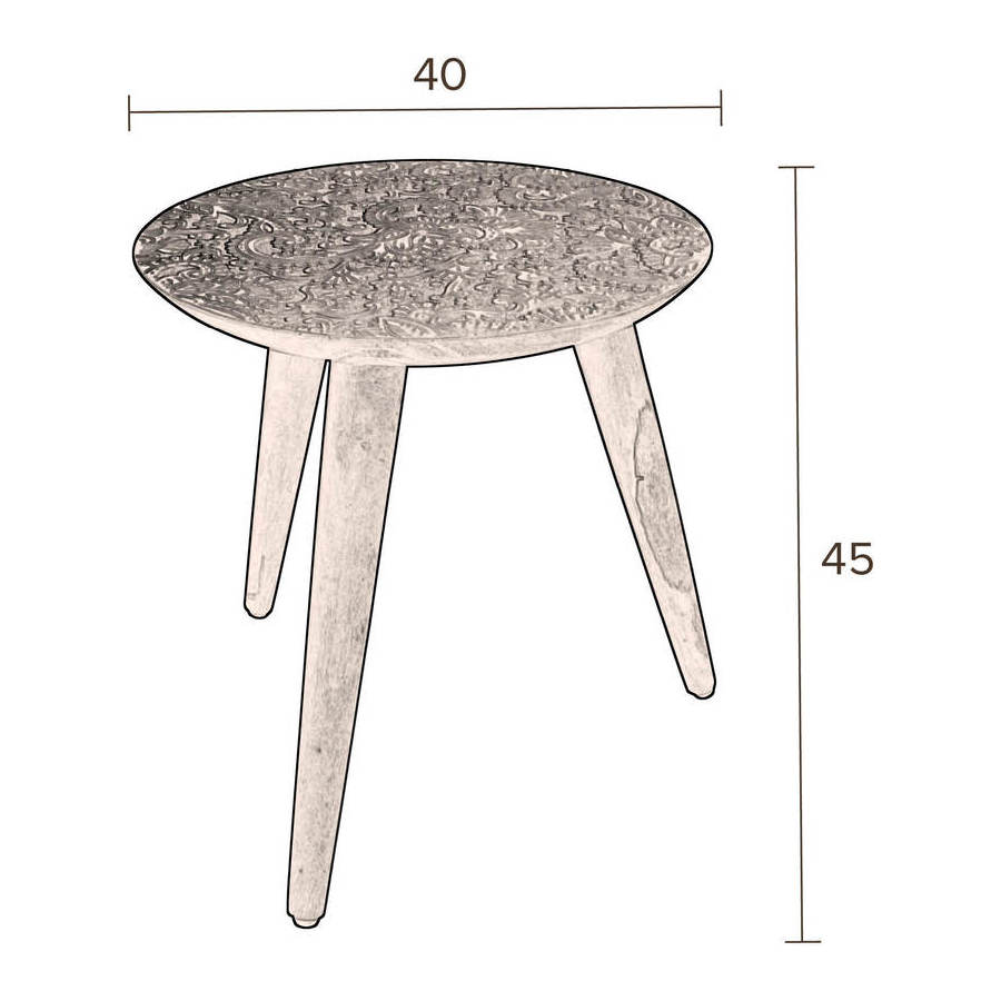 Столик By Hand большой Dutchbone 2300046 - Вид №9