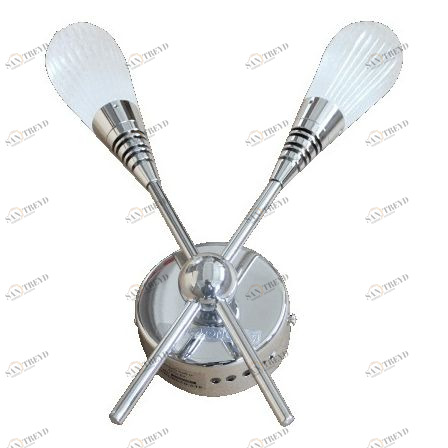 Светильник настенный серебристый Illuminati MB17028028-2A Chrome DELIGHT COLLECTION  00-3882920 Серебро 