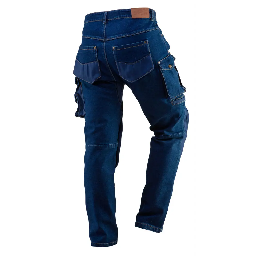 Брюки рабочие с усилением колена Neo Tools Denim синие размер XXL рост 187-190 83303328 STLM-2114944  - Вид №1
