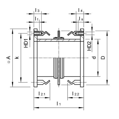 SANIT 222382050300020 Стенка втулки PVC-U, прямой односторонний фланец, одна дюбель втулка из оцинкованной стали / односторонний дюбель втулка V4A  - Вид №1
