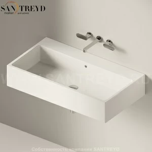 5051.9016 Подвесная раковина настенная прямоугольная Ceramica Flaminia Acquagrande белая