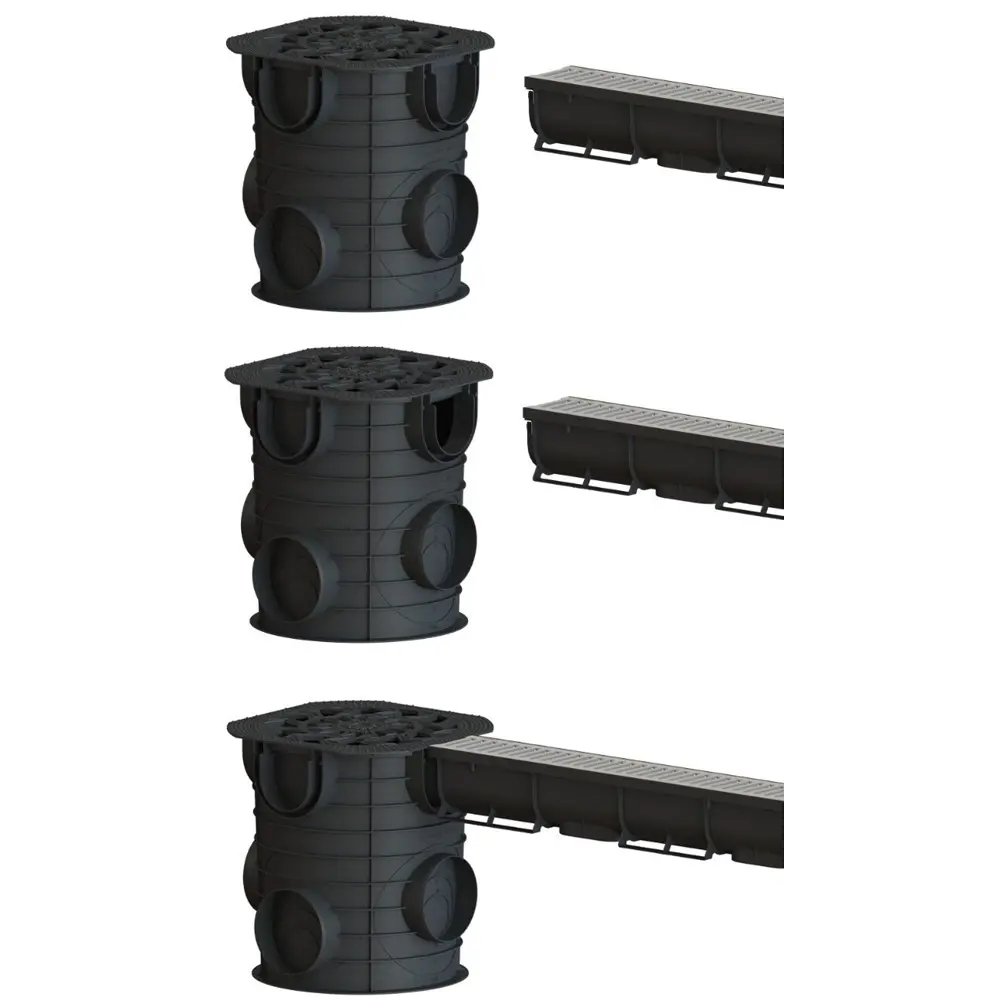 Лоток Standartpark Spark 1 пластиковый 1000x90x90 мм с пластиковой решеткой класса А15 STLM-2097155 - Вид №5