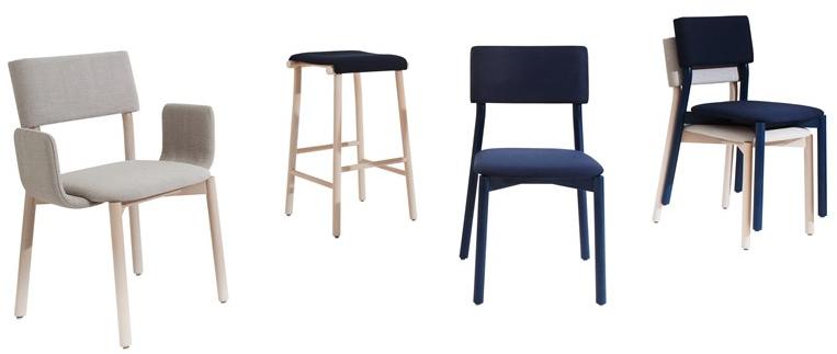 Blifase Стул из ткани с подлокотниками Scuele sun-id-1488285 - Вид №2