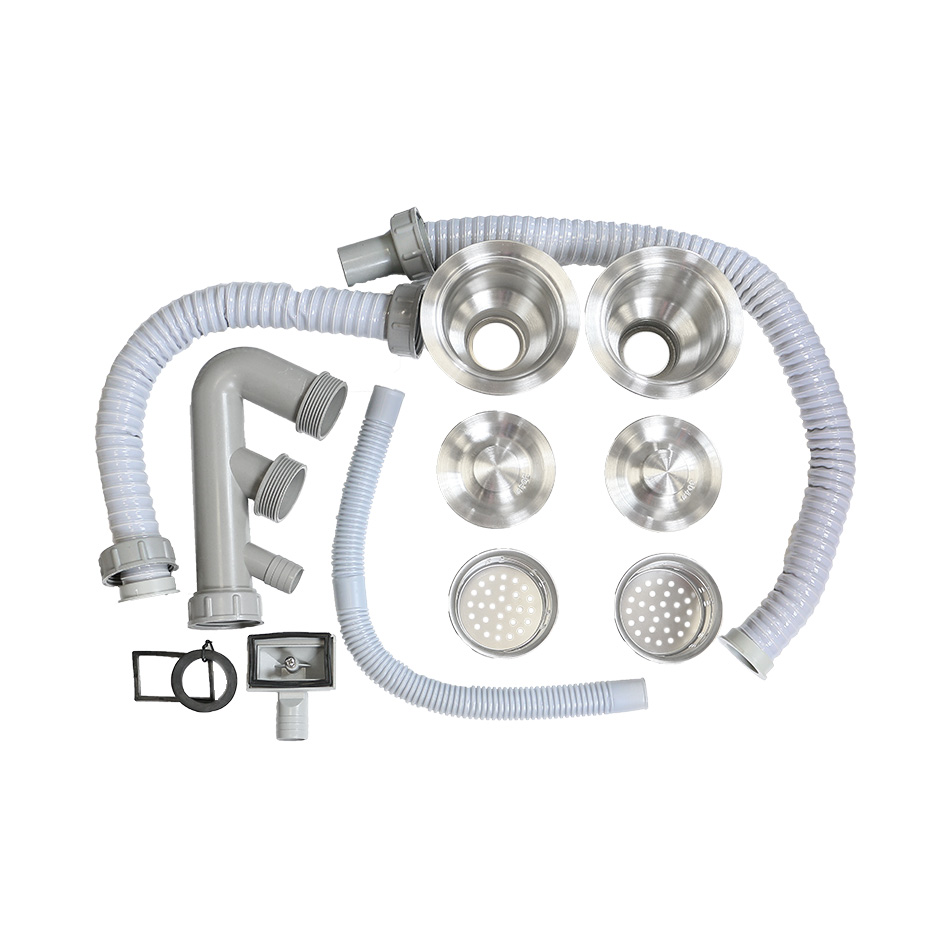 Двойной Сифон для мойки ProfLine AISI 304 Ø3 1/2 MELANA Двойной Сифон D 3 1/2