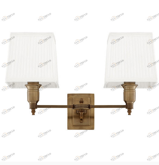 Бра Lexington Double от Eichholtz Белый/бронза 108935 EICHHOLTZ ПОД СТАРИНУ 059731 Белый;золото 