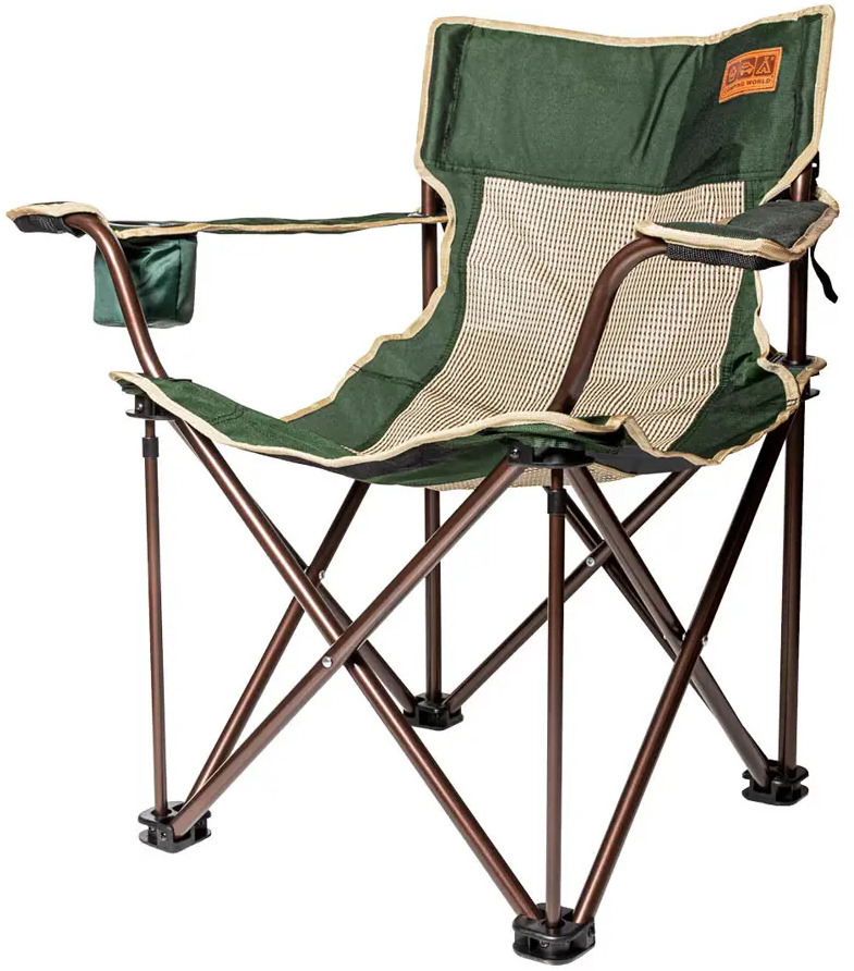90387886 Кресло складное FT-001 Camping World Companion S с подстаканником 56x81 см до 120 кг зеленое STLM-0209815