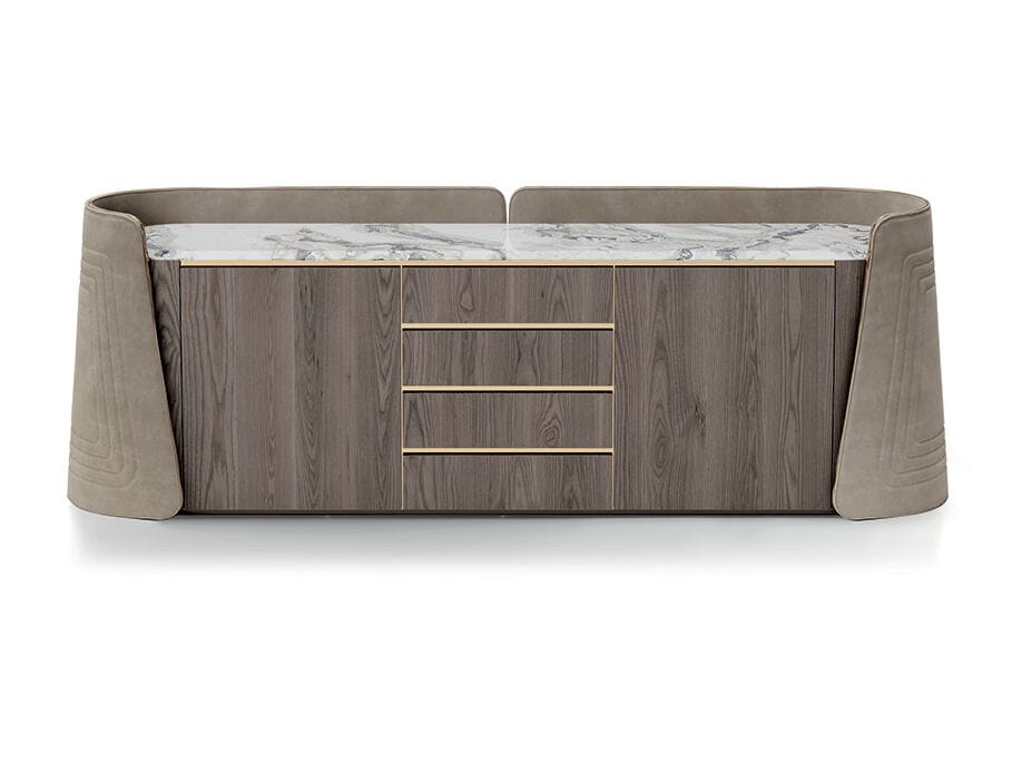 Деревянный шкаф с стеганым покрытием Vittoria Frigerio Contarini ARCH-00137993