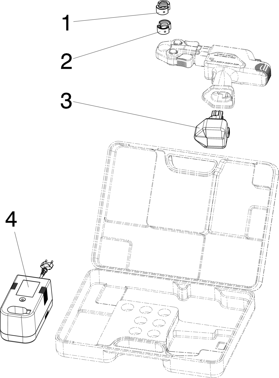 301 088 1) Модель 2478 Трубопроводные системы  Системные пресс-инструменты  Системные пресс-инструменты  Аккумуляторная батарея Santreyd  - Вид №2