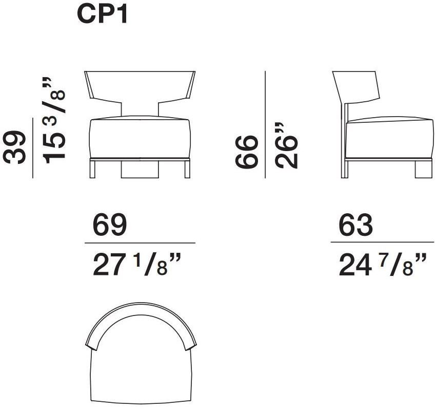 Molteni & C. Кресло с тканевой обивкой sun-id-1379422 - Вид №3