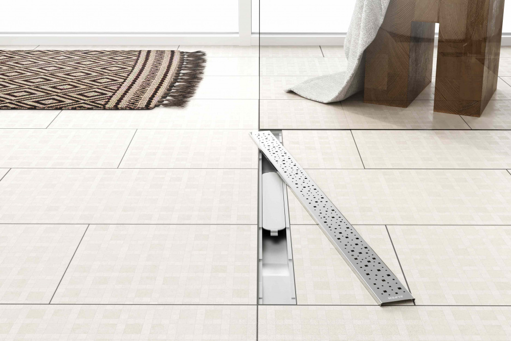 Водоотводящий желоб ALPEN Square ALP-350SN с рамкой  - Вид №2