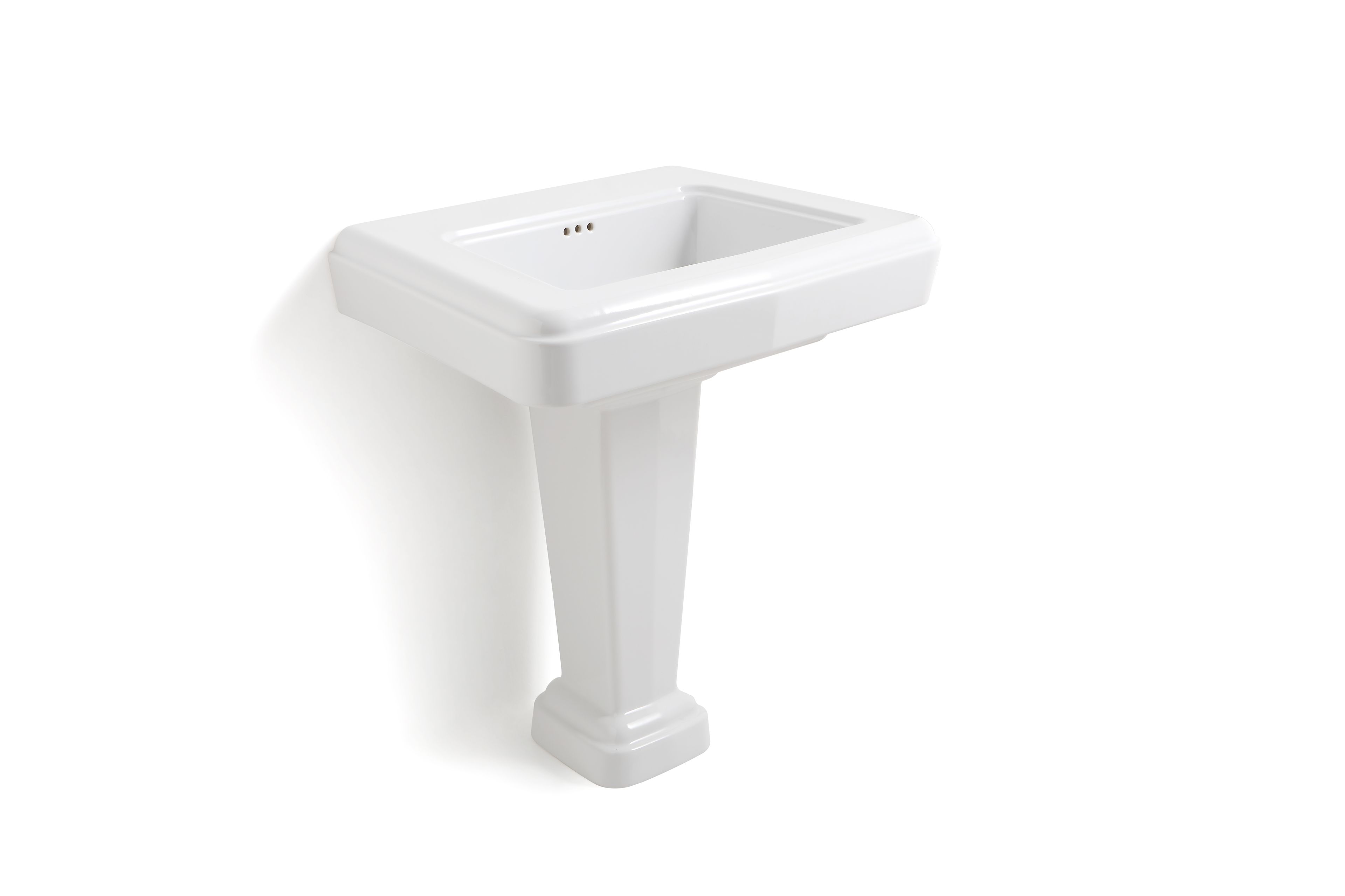 Прямоугольная керамическая раковина с одной колонной BLEU PROVENCE So Fifties ARCH-00049263 - Вид №1