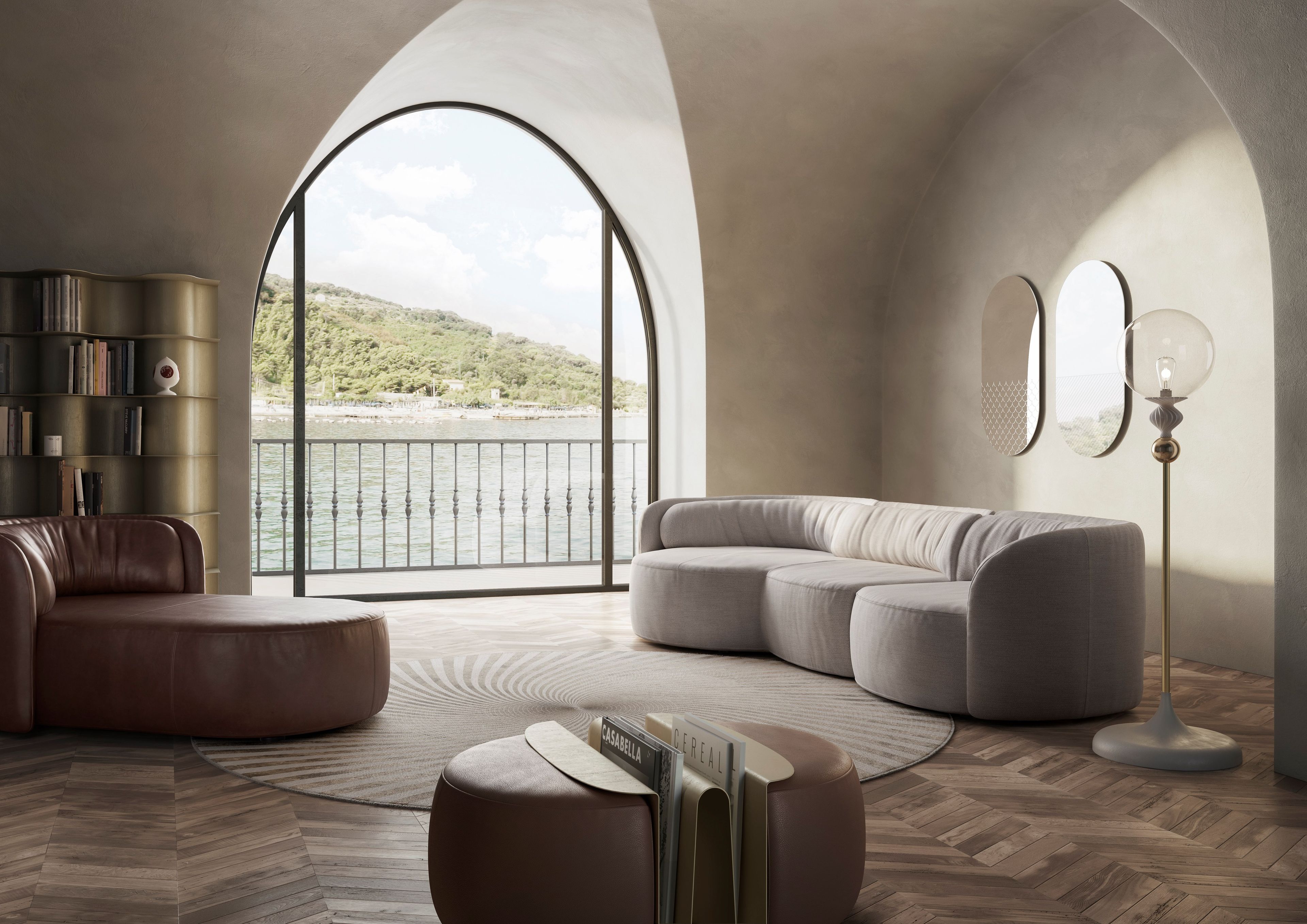 Dormeuse мягкая кожа Natuzzi Italia Deep ARCH-00085320 - Вид №3