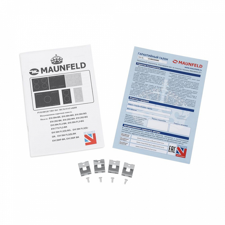 EVI.594F-BK Индукционная панель / ширина 600 мм, размеры для встраивания 560х490 мм (ш*г), сенсорное управление, 4 конфорки, блокировка от детей, черный цвет Maunfeld Santreyd  - Вид №6