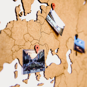 17-02 Пазл «wall decoration base» 130*78 коричневый Mimi