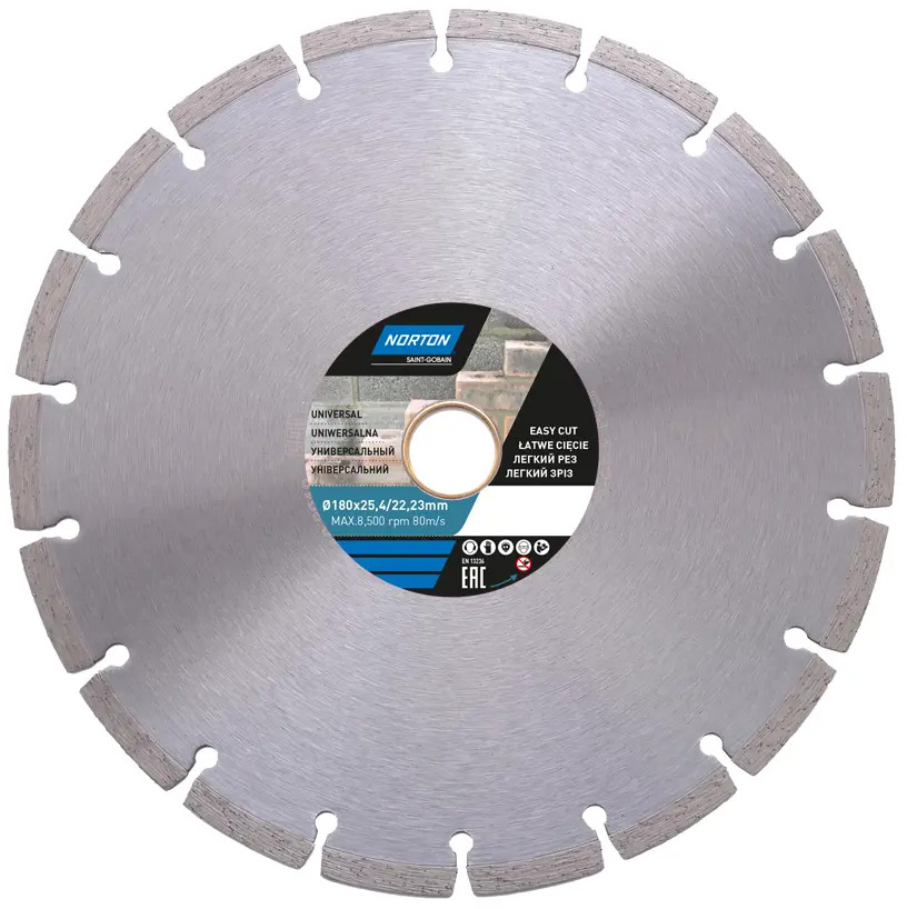 Алмазный диск Norton Universal для резки кирпича и бетона 10924899